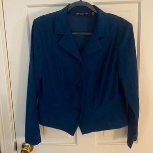 Briggs New York Petite 12P green suede jacket